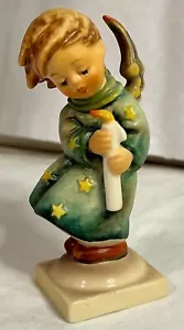 M.I. Hummel Figurine "Heavenly Angel" Holding Candle, 21/0 Missing Bee TMK-6 - Picture 1 of 6