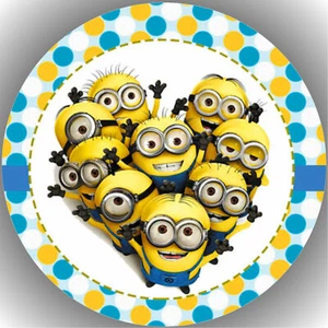 Tortenaufleger Geburtstag Party Tortenbild Fondant - Oblate Minions P10 - Bild 1 von 1