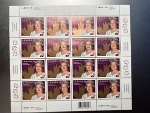 Canada Stamp Sheet/Pane - 2002 48c QEII Coronation 50th Pane of 16 - Picture 1 of 1
