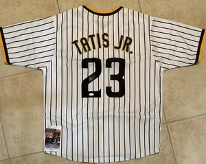 Fernando Tatis Jr Signed San Diego Padres Custom Baseball Jersey JSA COA - Picture 1 of 3