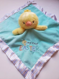 Magic Years My 1st Easter amarillo pollito pato sonajero verde manta de seguridad adorable - Imagen 1 de 4