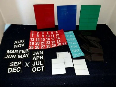 Group of NEW Rubberized Magnetic Calendar & Other Items for Bulletin Board - Image 1 of 4