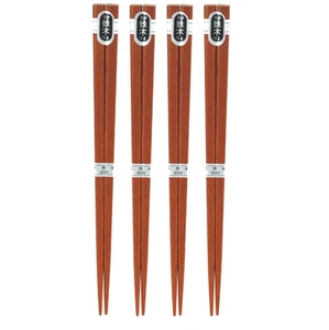 Set of 4 Pair Japanese 9" HASHI Natural Ironwood Wooden Chopsticks Made in Japan