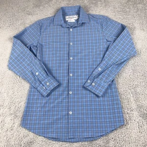 Camisa Mizzen Main Sotavento Colección Para Hombre Borde S Azul A Cuadros Rendimiento LS - Imagen 1 de 7