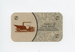 #TN26655 ADAMS LANDAULETTE Zeenut Game Series Trade Card