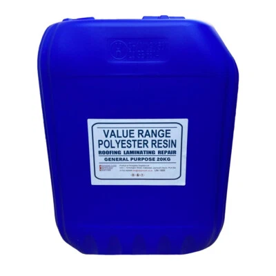 20kg GP Polyester Fibreglass Resin + Catalyst Value Range. Roofing Boat Repair.