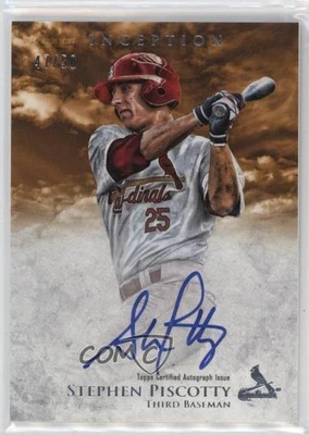 2013 Bowman Inception Prospect 签名橙色 /50 Stephen Piscotty #PA-SP 签名 — 第 1/2 张图片