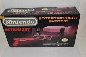 Nintendo Entertainment System NES Action Set BOX + INSERT + MANUAL ONLY(MCK87) - Picture 1 of 6