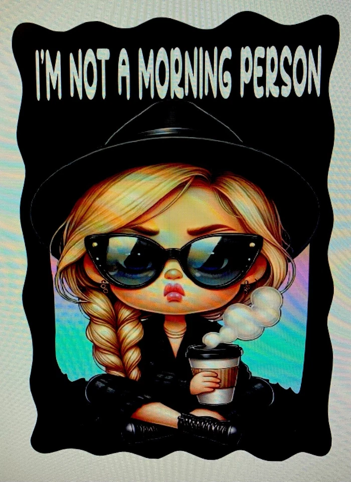 Iron On Heat Transfer Decal On 8.5x11 Sheet( Please Read Below On Shipping) - Image 1 of 1