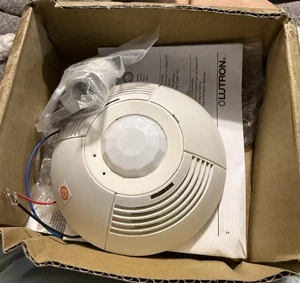 Lutron LOS-CDT-2000-WH Occupancy Sensor Dual Tech Self Adaptive 2000 Sqft. 360° - Picture 1 of 3