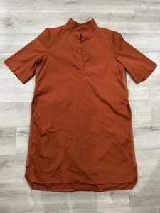 P99 Lafayette 148 New York Orange Dress Womens Size XL Pockets Stretch - Picture 1 of 8