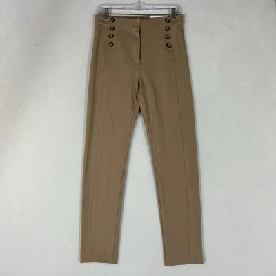 Ann Taylor NUEVO Admiral Bi-Elástico Audrey Pantalones Mujer 6 Beige Tiro Alto Trabajo Nuevo con Etiquetas Foto 1 de 4
