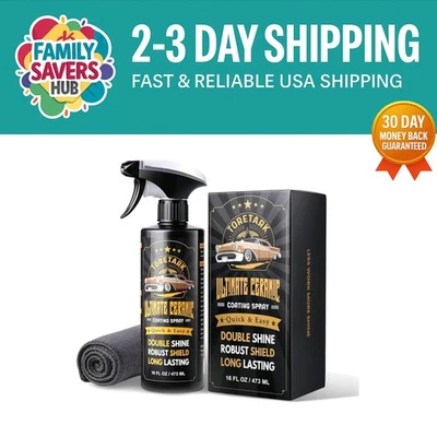 Carceracot Ceramic Coating for Cars (16 oz.), Unmatched Shine Nano Car Wax...