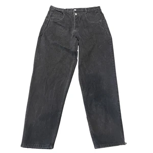 Pantalones de mezclilla vintage Guess Pascal calce suelto pierna cónica negros para hombre 36x32 hechos en EE. UU. - Imagen 1 de 21