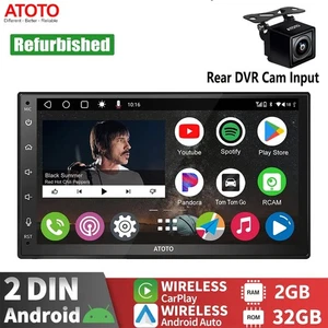 ATOTO A6PF 7"Android doppio DIN autoradio navi GPS ChatGPT-AI fotocamera Mirror Link - Foto 1 di 11