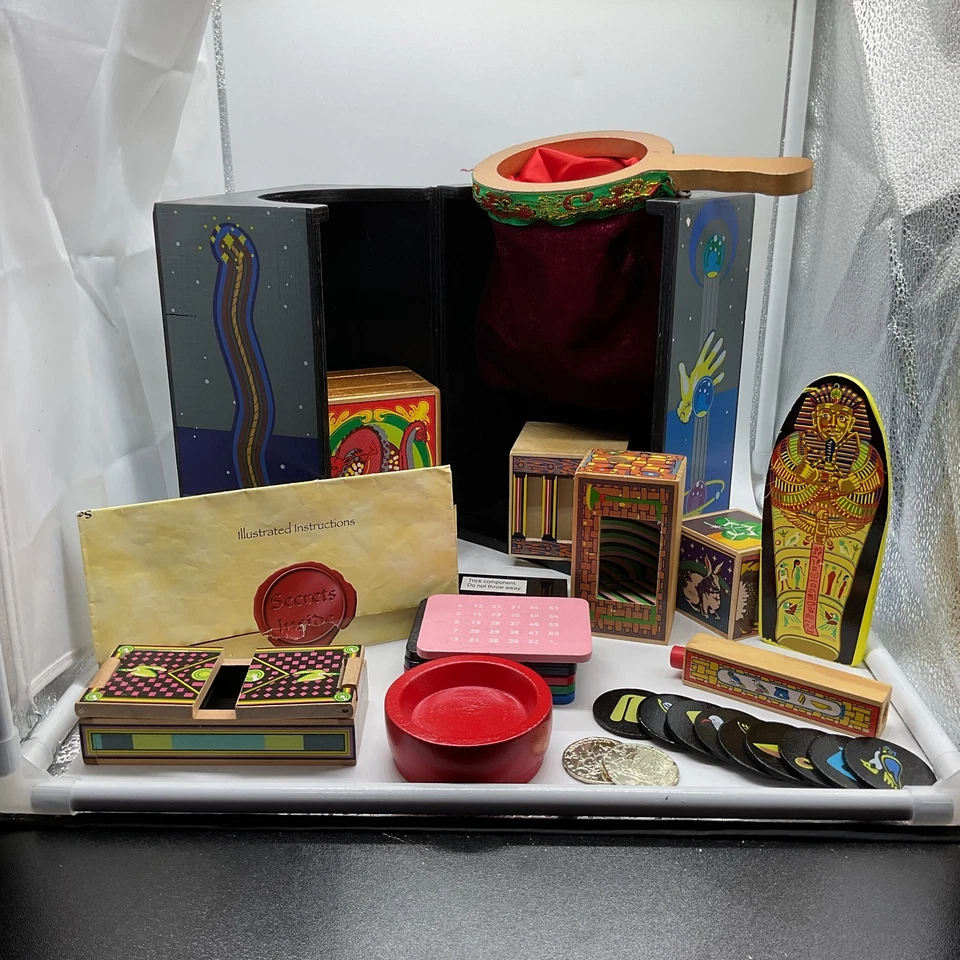 Melissa & Doug Magic Wooden Deluxe Set Vintage Style Magic Tricks Kit - Image 1 of 4