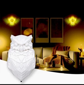 3D Owl RGB LED Rechargable Lamp Wall Light Night Lights Animal Decor Kids - Picture 1 of 9