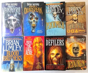 Lot of 8 Brian Lumley Horror Books Necroscope Vampire World Psychomech series - Picture 1 of 4