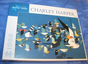 Nuevo Charley Harper 1000 piezas Granada Puzzle Misterio del Encuentro de Migrantes - Imagen 1 de 2