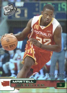 2005 Press Pass Holo Green #35 Martell Webster /500
