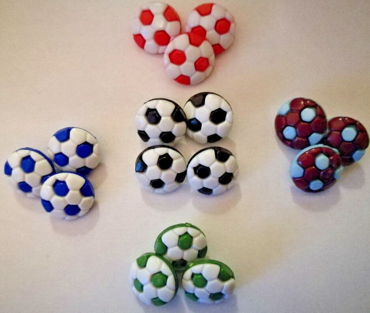 Football Buttons For Crafts - 3 Packs (27 Total) Sewing & Craft Shank Buttons