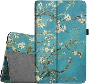 Folio Case for Samsung Galaxy Tab E 9.6 Slim Fit Premium Vegan Leather Cover - Picture 1 of 13