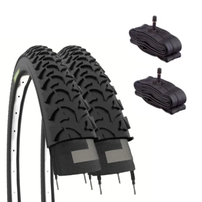 2 Copertoni Bici MTB 26 x Bici Bicicletta Mountain Bike 26x1.95 Gomme Pneumatici - Immagine 1 di 4