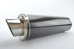Scarico tondo in fibra di carbonio Tiger 955i 2001-2006 SP Engineering Moto GP XLS - Foto 1 di 3