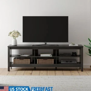 Large TV Stand W/ Open Shelves 75 Inch TV Entertainment Center Storage Console - Picture 1 of 7