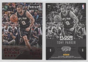 2015-16 Panini Threads Floor Generals Century Proof Red /99 Tony Parker #7 HOF