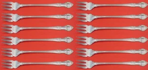 English Gadroon by Gorham Sterling Silver Cocktail Fork Set 12 pieces 5 1/2" - Picture 1 of 3