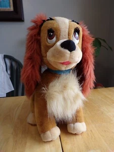 14" Lady Plush DisneyLand /Walt Disney World Blue Removable Collar - Picture 1 of 5
