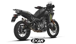 Silenciador de escape CF Moto 450MT 2024 Exan Slipon X-RALLY acero negro - Imagen 1 de 1