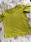 Basler Quality Design  UK16 Top Short Sleeve Yellow Green Cotton