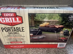 Expert Grill Portable Propane Gas Table Top Grill 17.5 Inch 10.000BTU Black NEW! - Picture 1 of 3