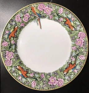 1 ROSENTHAL DINNER PLATE WITH PARROT DESIGN, CIRCA 1920S. 10.5 INCH DIAMETER - Picture 1 of 11