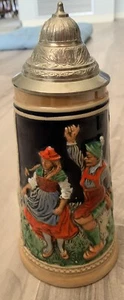 Vintage Germany Lidded Beer Stein 9.5” - Picture 1 of 6