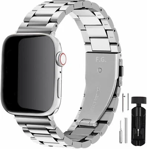 Fullmosa Compatible pour Bracelet Apple Watch, 38mm, Acier Inoxydable Métal - Photo 1 sur 6