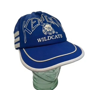 Cappello snapback vintage anni 80 Kentucky Wildcats tre 3 strisce camionista maglia made USA - Foto 1 di 8