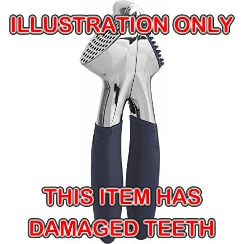 Trudeau Maison Garlic Press Stainless Steel Black MISSING TEETH USED VERY GOOD - Image 1 of 3