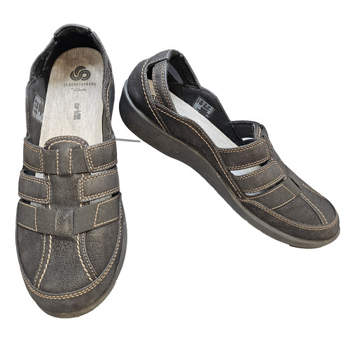 Sandali da pescatore Cloudstepper By Clarks donna Sillian Stork comodi 10M neri