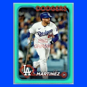 Topps 2024 Series 2 JD Martinez #492 Aqua Fanatics Los Angeles Dodgers - Bild 1 von 2