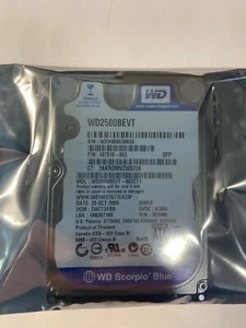 497916-003 - HP 250GB 5400 RPM SATA 2.5" HDD - Picture 1 of 1