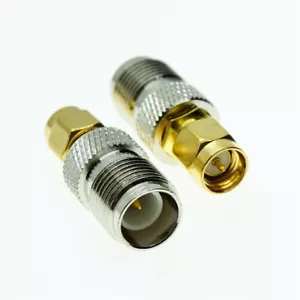 SMA Male plug to RP-TNC female jack Straight RF Adapter for Antenna Connector - Picture 1 of 2