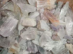 Spodumene Kunzite Hiddenite Triphane Crystal Over 10 g Large Pieces 1 Kg Lot - Picture 1 of 8