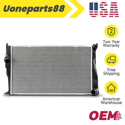CU2973 Aluminum Radiator for 2007-2016 BMW 335i 135i Z4 E82 E88 E89 E90 3.0L MT - Image 1 of 4