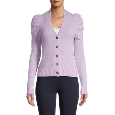 Suéter Saks Fifth Avenue 100 % cachemir con mangas abullonadas para el hombro talla S/P Foto 1 de 4