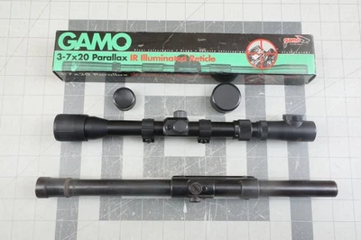 Lot of 2 Scopes: Vintage Weaver B6 fine Cross Hair w rail, GAMO 3-7x 20mm w ring - Image 1 of 4