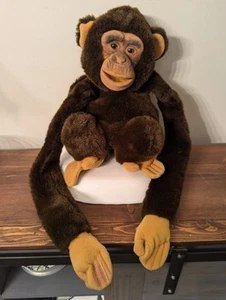 Peluche scimmia scimpanzé vintage 1983 pupazzo pieno - Foto 1 di 9