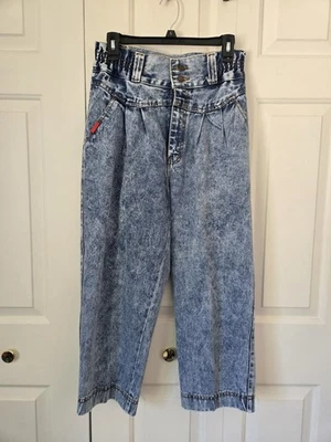 Vintage 80s Wranco Womens High Waist Acid Wash Jeans Size Large 30-32 - Image 1 of 4